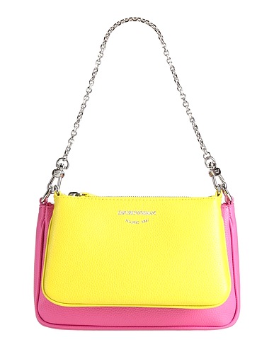 EMPORIO ARMANI Handbag Yellow 100% Polyurethane