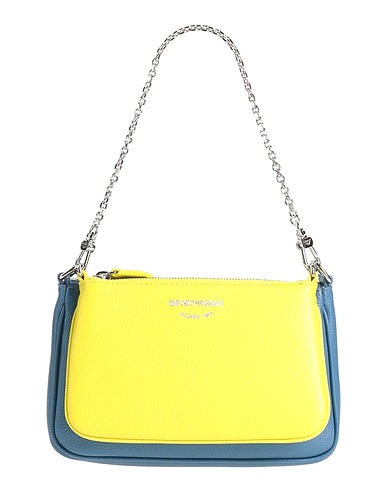EMPORIO ARMANI Handbag Slate blue 100% Polyurethane