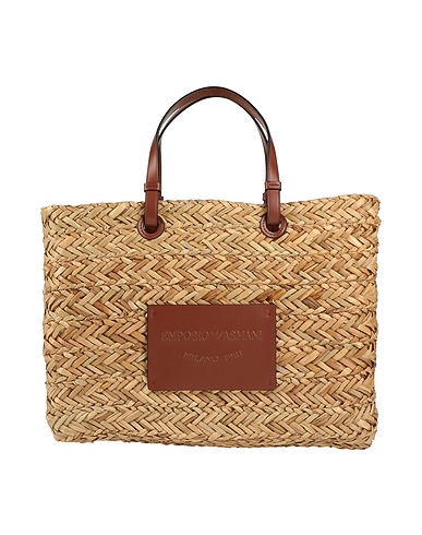 EMPORIO ARMANI Sac à main 100% Paille, Polyester, Polyuréthane étalé