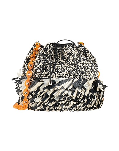 CAROLINA SANTO DOMINGO Across-body bag Black 100% Viscose