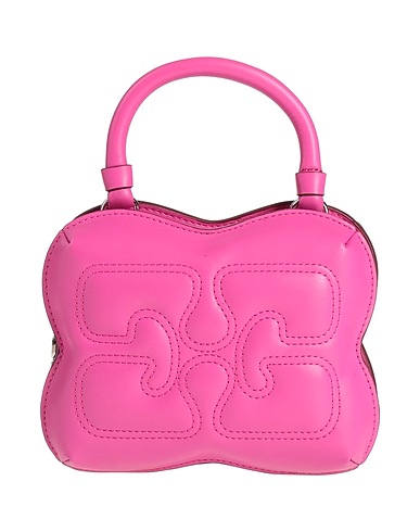 GANNI Handbag Fuchsia 65% Recycled leather, 19% Polyurethane, 16% Polyester