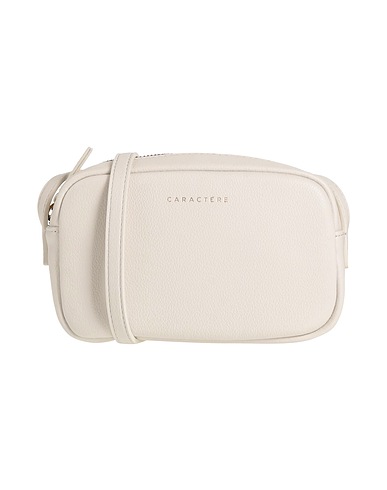 CARACTÈRE Umhängetasche Off white 100% Polyurethan, Metall