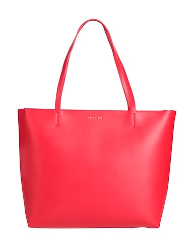 CARACTÈRE Shoulder bag Red 100% Polyurethane, Metal