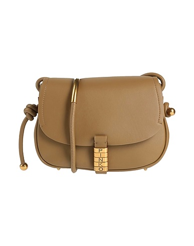 PINKO Borsa a tracolla Verde militare Pelle di vitello