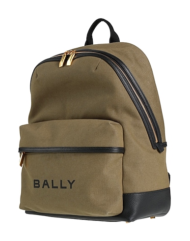 BALLY Zaini Khaki Fibre tessili, Pelle