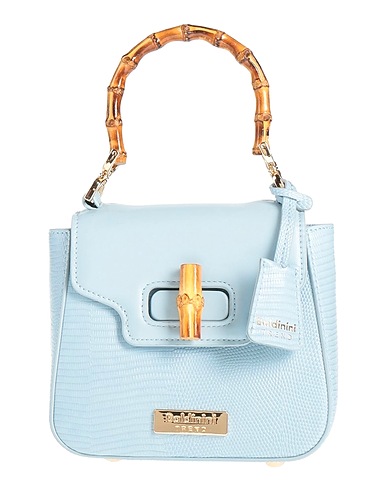 BALDININI Handbag Sky blue 95% Polyurethane, 5% Metal