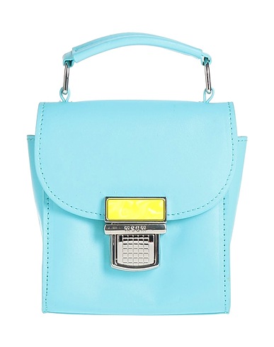 MSGM Borsa a mano Azzurro Fibre tessili