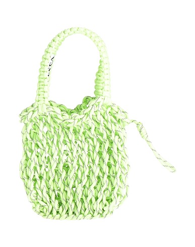 PHANTA Borsa a mano Verde lime Fibre tessili