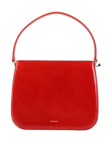 FERRAGAMO Handtasche Rot 100% Kalbsleder