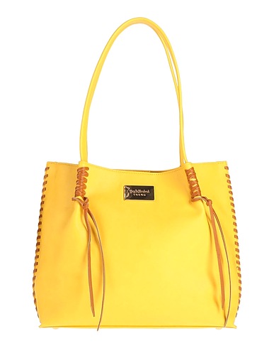 BALDININI Handbag TREND Yellow 95% Polyurethane, 5% Metal