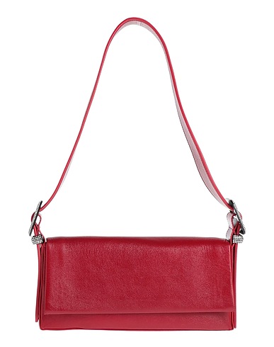 BENEDETTA BRUZZICHES Shoulder bag Burgundy Leather
