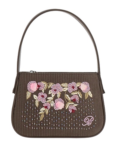 BLUMARINE Handbag Dark brown 100% Polyamide