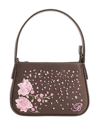 BLUMARINE Handbag Dark brown 100% Polyamide