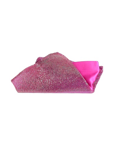 BENEDETTA BRUZZICHES Borsa a mano Magenta Fibre tessili, Metallo