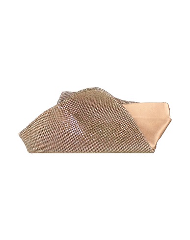 BENEDETTA BRUZZICHES Borsa a mano Oro Fibre tessili, Metallo