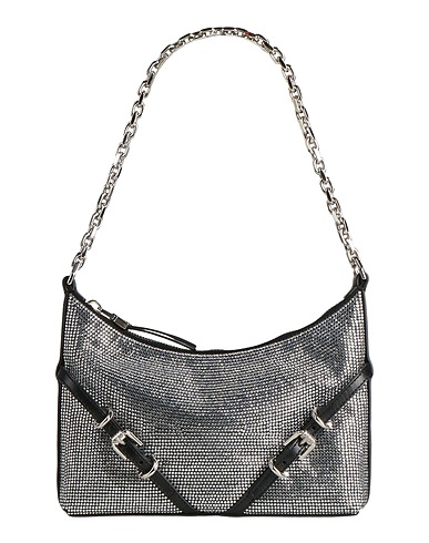 GIVENCHY Handbag Black 72% Viscose, 28% Silk, Leather