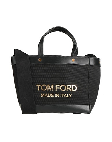 TOM FORD Handbag Black Cow leather, Cotton