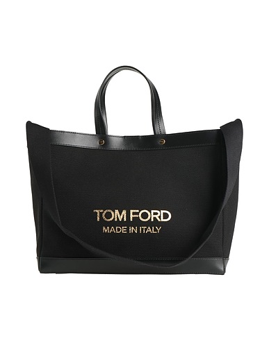 TOM FORD Handbag Black Cow leather, Cotton