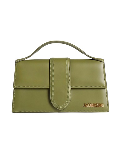 JACQUEMUS Handtasche Militärgrün 100% Rindsleder