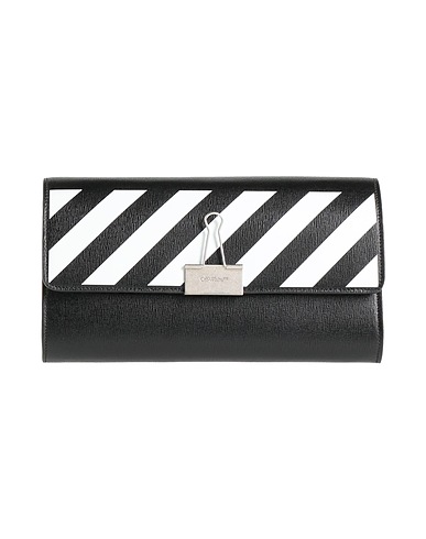 OFF-WHITE™ Handbag Black 100% Leather, Cotton, Acrylic