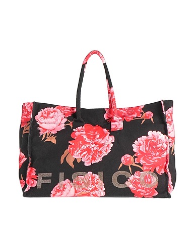 FISICO Handbag Red 100% Cotton