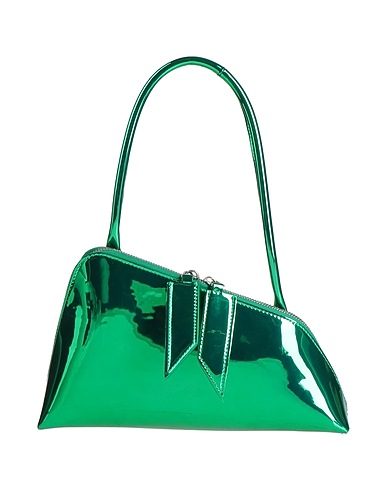 THE ATTICO Handbag Green 100% Polyurethane