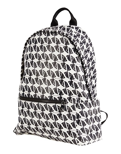 ARMANI EXCHANGE Rucksacks White 100% Cotton, Polyurethane, Polyester