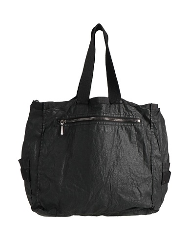 MASNADA Shoulder bag Black 100% Linen