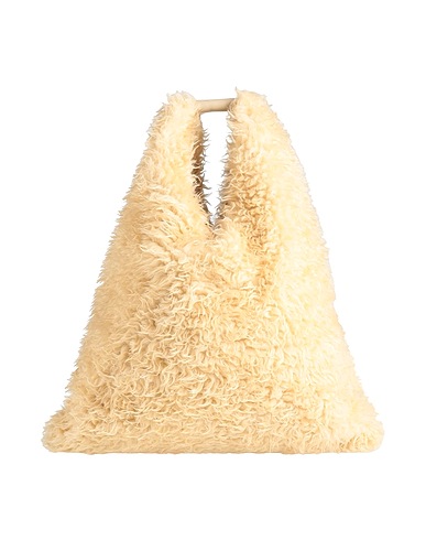 MM6 MAISON MARGIELA ハンドバッグ サンド ポリエステル 60% / アクリル 40% / 牛革