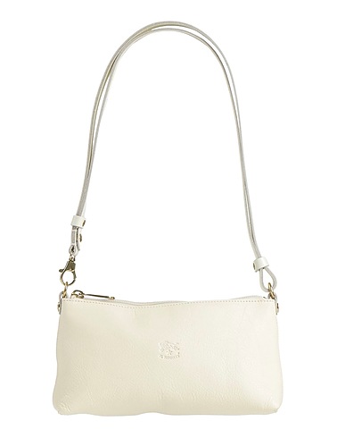 IL BISONTE Shoulder bag Ivory Leather
