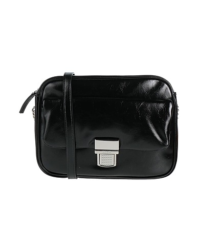 MSGM Across-body bag Black 100% Polyurethane