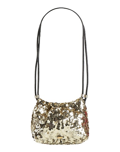 N°21 Shoulder bag Gold Textile fibres