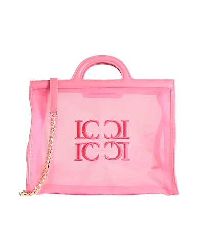 LA CARRIE Handbag Pink Textile fibres