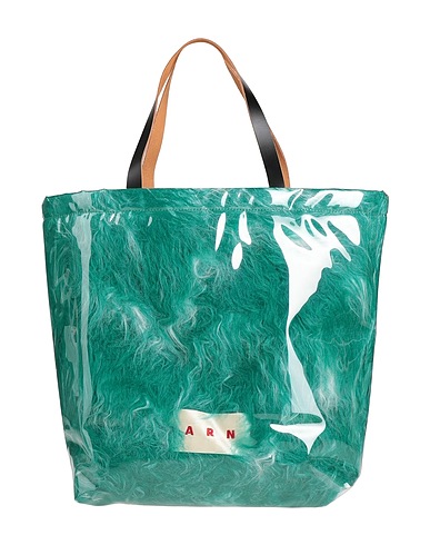 MARNI Handtasche Aquamarin PVC - Polyvinylchlorid, Leder