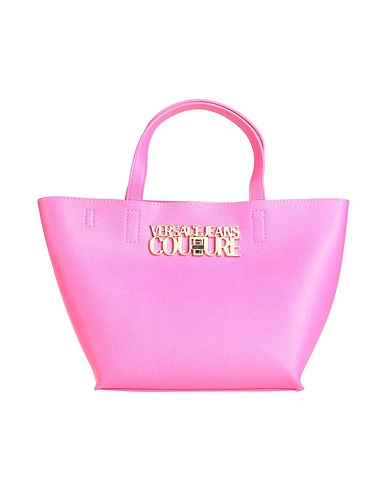 VERSACE JEANS COUTURE Borsa a mano Fucsia 100% Poliestere, Resina poliuretanica