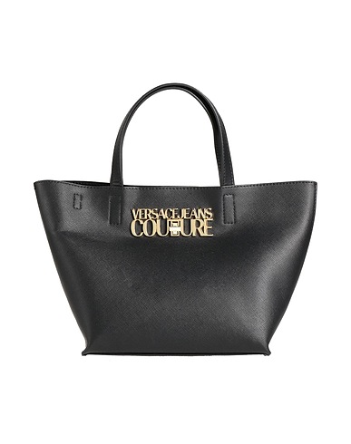 VERSACE JEANS COUTURE Borsa a mano Nero 100% Poliestere, Resina poliuretanica