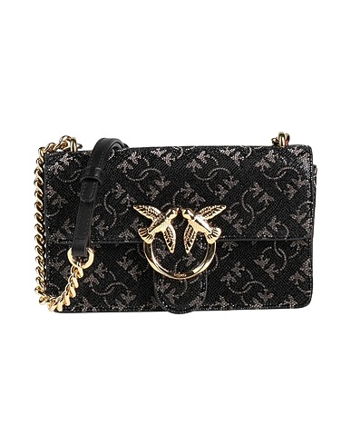 PINKO Cross-body bags Black Leather