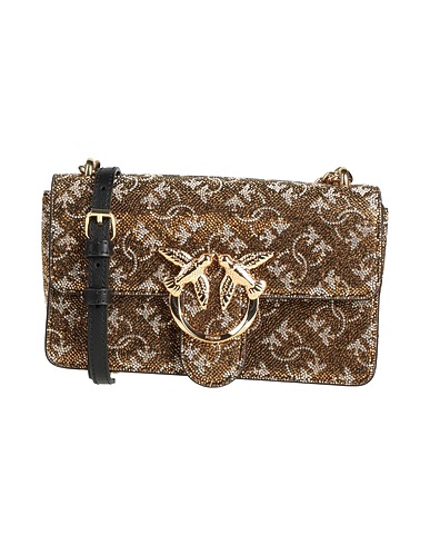 PINKO Across-body bag Platinum Leather