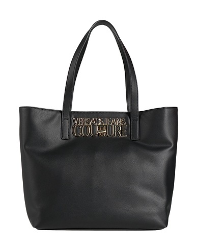 VERSACE JEANS COUTURE Borsa a mano Nero 100% Poliestere, Resina poliuretanica