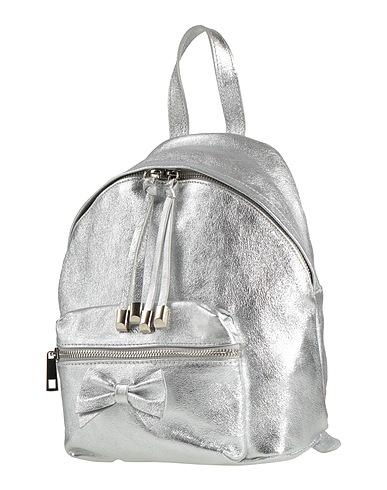 MONNALISA Backpack & fanny pack Silver Leather