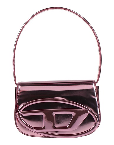 DIESEL Handbag Pink 100% Cow leather, Zinc alloy, Brass, Iron