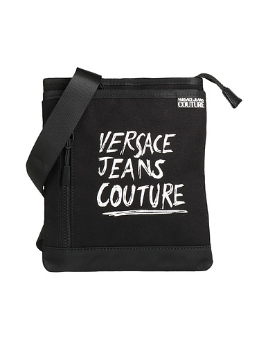 VERSACE JEANS COUTURE Across-body bag Black 100% Polyester