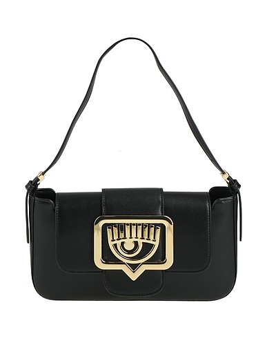 CHIARA FERRAGNI Borsa a spalla Nero 100% Poliestere, Resina poliuretanica