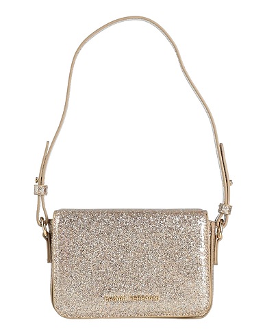 CHIARA FERRAGNI Handbag Gold 100% Polyester, Polyurethane resin