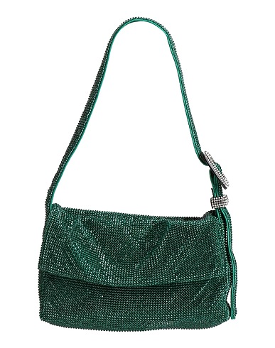 BENEDETTA BRUZZICHES Handbag Emerald green Other Fibres