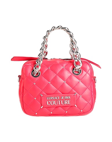 VERSACE JEANS COUTURE Borsa a mano Rosso 100% Poliestere, Resina poliuretanica