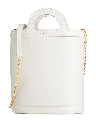 MARNI Across-body bag Light grey Leather