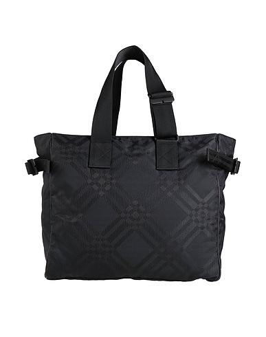 BURBERRY Handbag Black 78% Polyamide, 22% Polyester, Leather