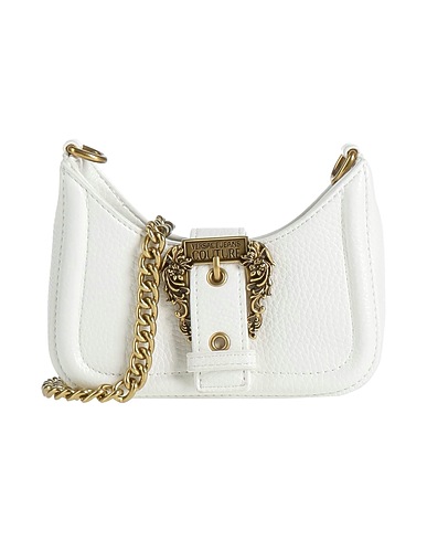 VERSACE JEANS COUTURE Across-body bag White 100% Polyester, Polyurethane resin