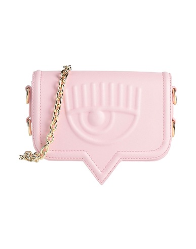 CHIARA FERRAGNI Across-body bag Light pink 100% Polyester, Polyurethane resin